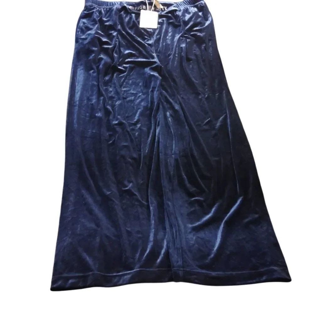 Savage X Fenty Midnight Blue Velvet Pajama Pants(235)